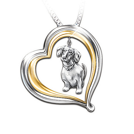 Loyal Companion Dog Lover Dachshund Pendant Necklace Gift Idea