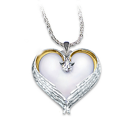 Forever In My Heart Sterling Silver Heart Shaped Pendant Necklace Sympathy Gift