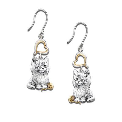 Purr-Fect Companion Cat Lover Keepsake Earrings