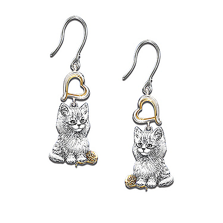 Purr-Fect Companion Cat Lover Keepsake Earrings