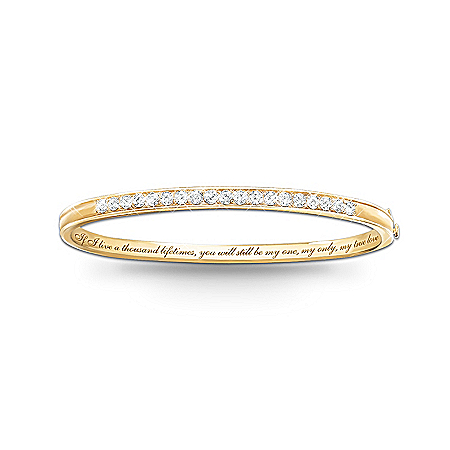 My True Love Diamond Bracelet Romantic Jewelry Gift For Her
