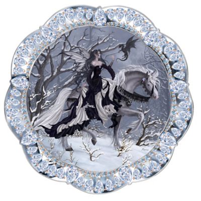 The Ice Princess Fantasy Art Collector Plate: Unique Home Decor