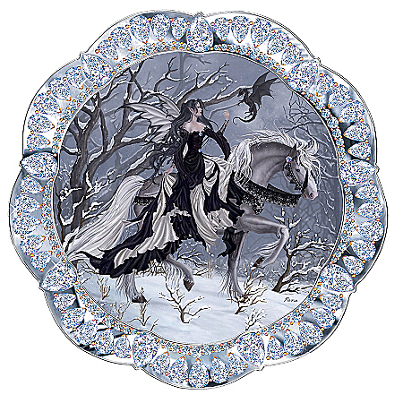 The Ice Princess Fantasy Art Collector Plate: Unique Home Decor