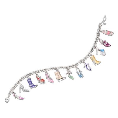Ultimate Shoe Charm Bracelet With Charms For Every Mood: Unique Jewelry Gift For Her