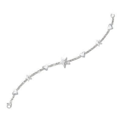 Granddaughter Hearts And Stars Diamond Bracelet: My Granddaughter, My Shining Star