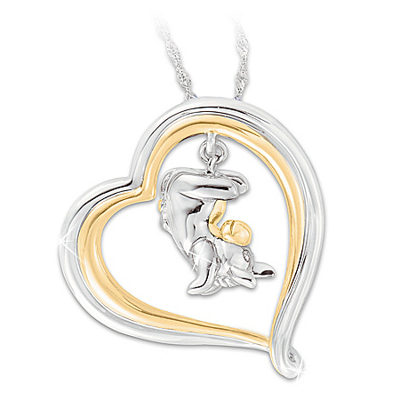Some Days Look Better Upside Down Eeyore Pendant Necklace: Disney Winnie The Pooh Jewelry