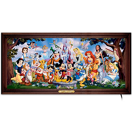 The Magic Of Disney Stained-Glass Panorama: Wall Decor