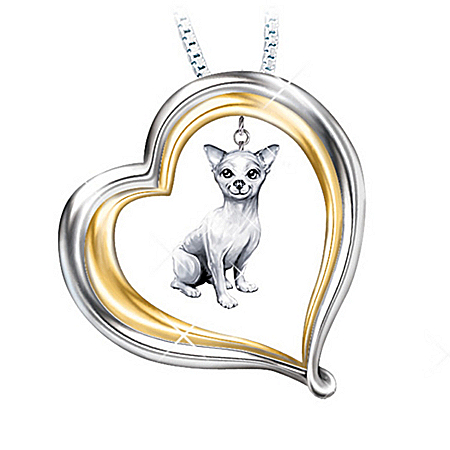 Loyal Companion Dog Lover Chihuahua Pendant Necklace Gift Idea