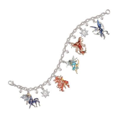 Spirited Fairies Charm Bracelet: Fairy Jewelry Gift For Her