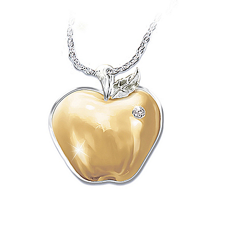 Teachers Are The Heart Of Learning Diamond Pendant Necklace: Engraved Teacher Jewelry Gift
