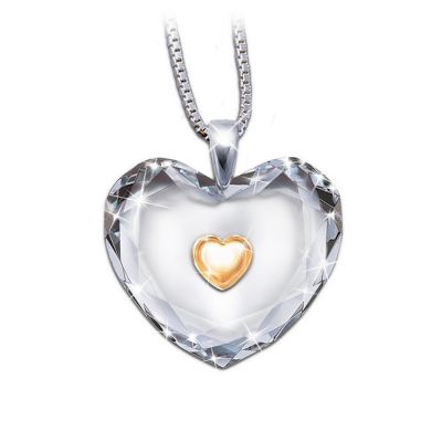 Dear Daughter, Heart Of Gold Pendant Necklace: Daughter Keepsake Jewelry Gift