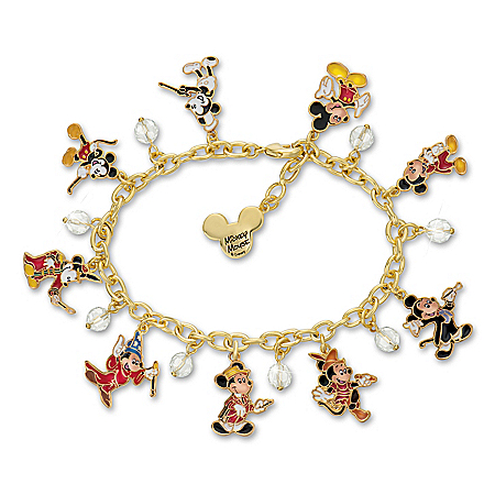 Disney Mickey Through The Years Charm Bracelet