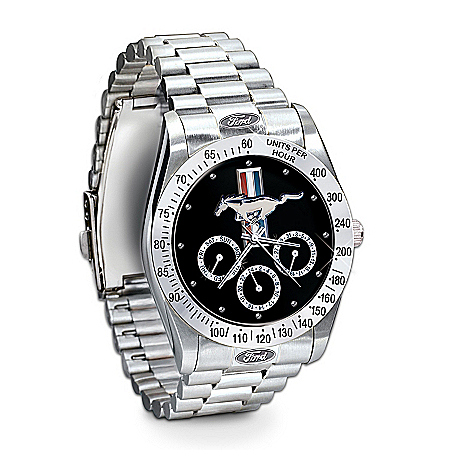 Ford Mustang Engraved Chronograph Watch: Untamed American Spirit