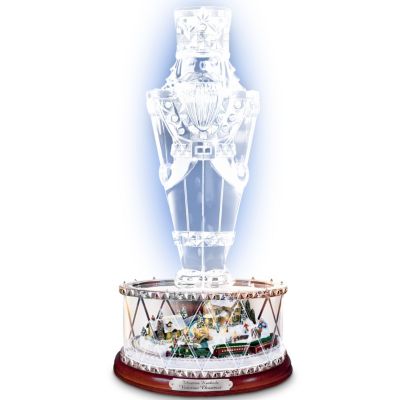 Thomas Kinkade Victorian Christmas Crystal Nutcracker Figurine