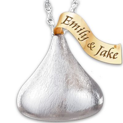 HERSHEY'S KISSES Personalized Pendant Necklace: Sweetest Kiss You'll Ever Get