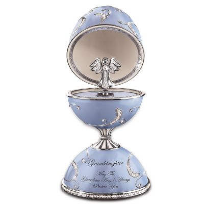 Love And Protection Guardian Angel Egg-Shaped Music Box: Gift For Granddaughter