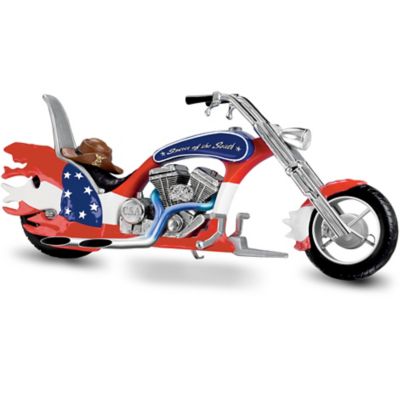 Figurine: Rebel Rouser Pride Of The South Confederate Chopper Figurine