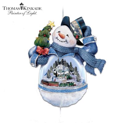 Thomas Kinkade Snowman Victorian Christmas Ornament: Bringing Holiday Cheer