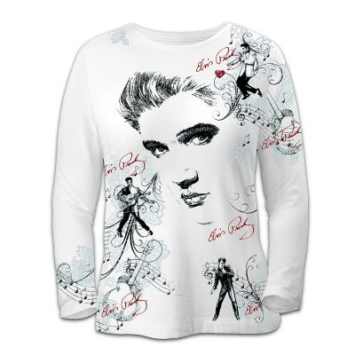 Elvis Presley Artistic Long Sleeved Shirt: Love Always, Elvis