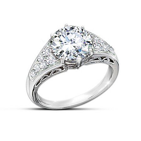 Reign Of Romance Diamonesk Queen Elizabeth II Replica Engagement Ring