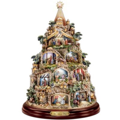 The Nativity Tree Tabletop Centerpiece Presented And Narrated By Thomas Kinkade