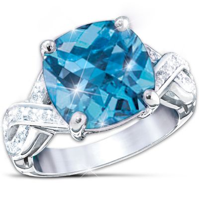 Royal Reflections Women's Ring With Color-Changing Center Stone