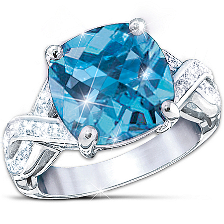 Royal Reflections Women's Ring With Color-Changing Center Stone
