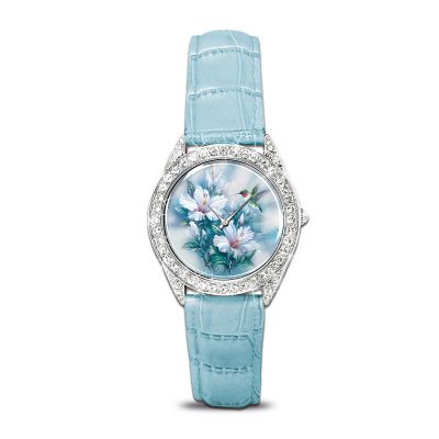 Lena Liu Artistic Watch With Swarovski Crystals: Crown Jewels Of Nature