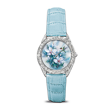 Lena Liu Artistic Watch With Swarovski Crystals: Crown Jewels Of Nature