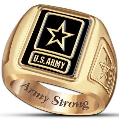 The U.S. Army Men's Ring With Army Strong Engraving