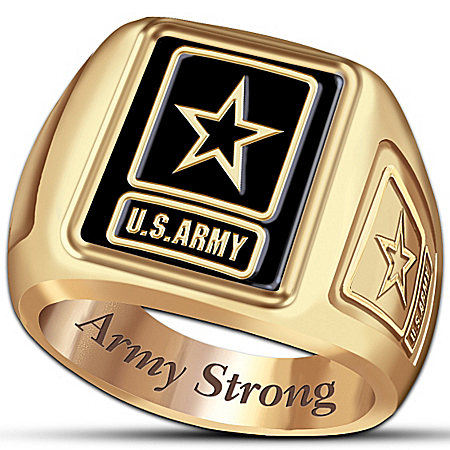 The U.S. Army Men's Ring With Army Strong Engraving