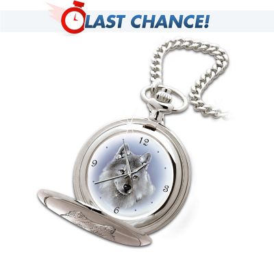 Wolf Art Pocket Watch: Legends Of The Wild