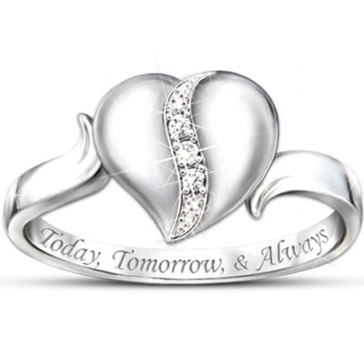 My Precious Daughter Heart-Shaped Diamond Ring