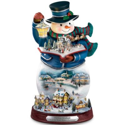 Thomas Kinkade Storytelling Light-Up Snowman Figurine: Twas The Night Before Christmas