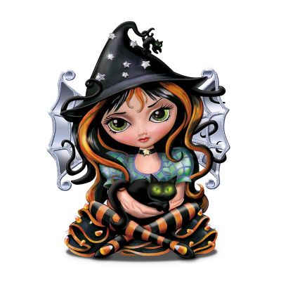 Jasmine Becket Griffith Don't Be A Scaredy Cat! Halloween Figurine