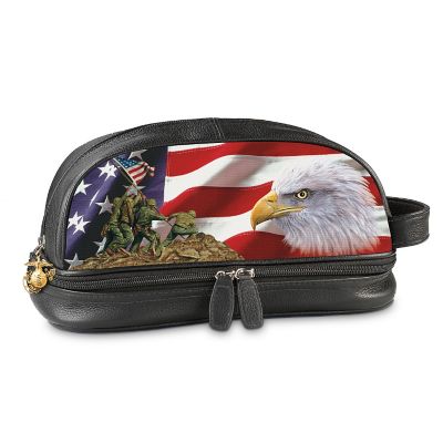 USMC Leather Travel Bag