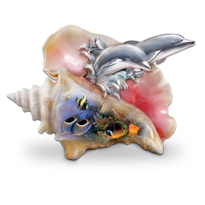 Ocean Art Dolphin Figurine: Waves Of Paradise