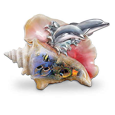 Ocean Art Dolphin Figurine: Waves Of Paradise