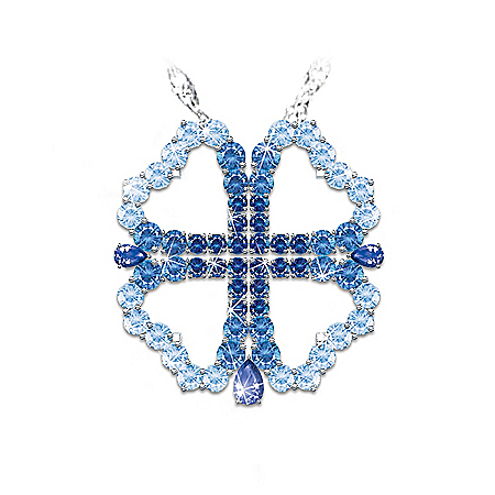 Convertible Swarovski Crystal Daughter Necklace: Faith And Love