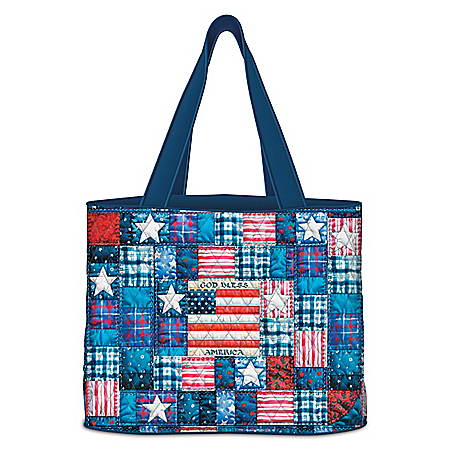 American Pride Womens Quilted Tote Bag