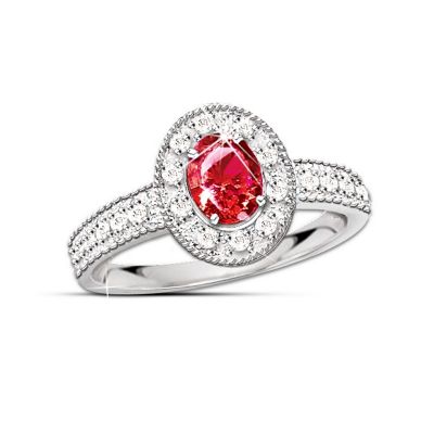 The Legend Of The Ruby Ring: Ruby And Diamond Ring