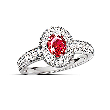 The Legend Of The Ruby Ring: Ruby And Diamond Ring