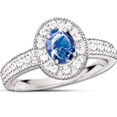 The Legend Of The Sapphire Ring: Sapphire And Diamond Ring