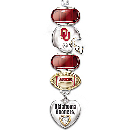 University of Oklahoma Sooners #1 Fan Charm Necklace: Go Sooners!