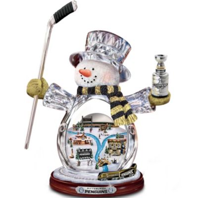 NHL Pittsburgh Penguins® Crystal Snowman Figurine