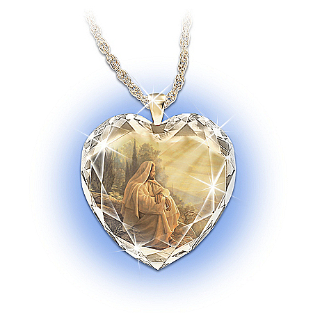 Always With You Crystal Heart Pendant Necklace