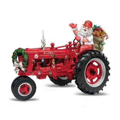 Farmall Tractor Riding All The Way Figurine