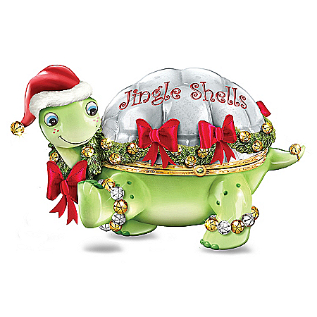 The Jingle Shells Turtle Holiday Music Box