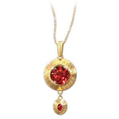 Scarlett's Fire Pendant Necklace: Gone With The Wind Replica Design