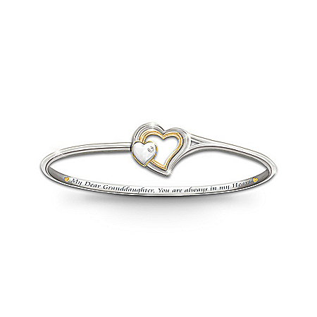 Always In My Heart Diamond Bracelet Plated With Sterling Silver And 24K Gold